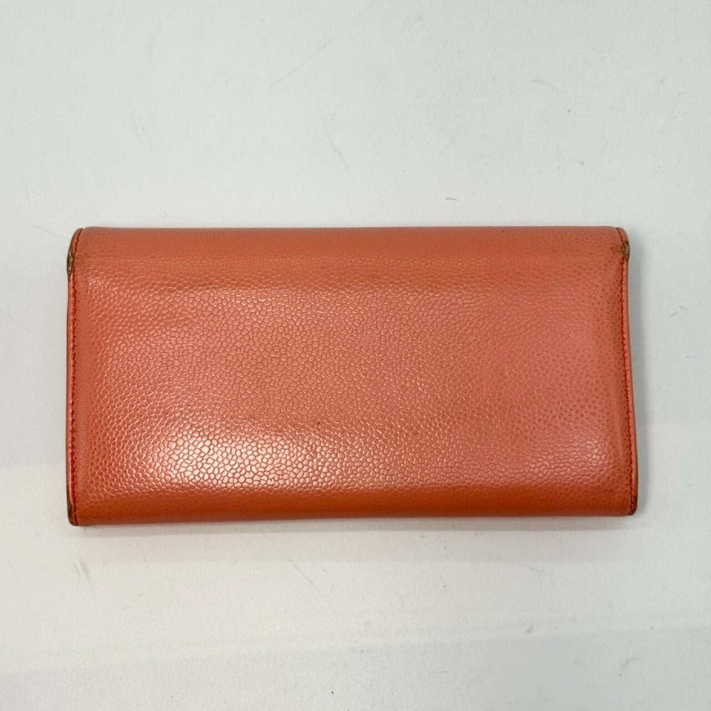 CHANEL Caviar Skin Coco Mark Single Flap Long Wallet Pink 18524881 Wallet