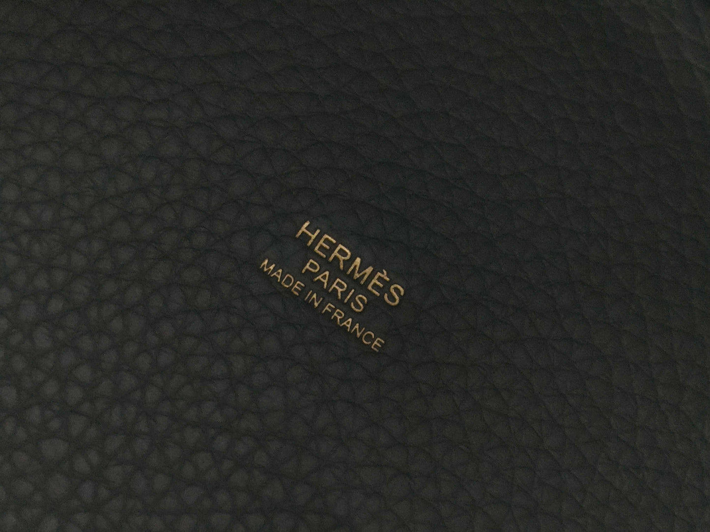 HERMES Picotin Lock PM Taurillon Gray Handbag with U Stamp 2022
