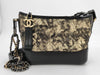 CHANEL A91810 Gabriel Black x Gold Shoulder Bag 26780520