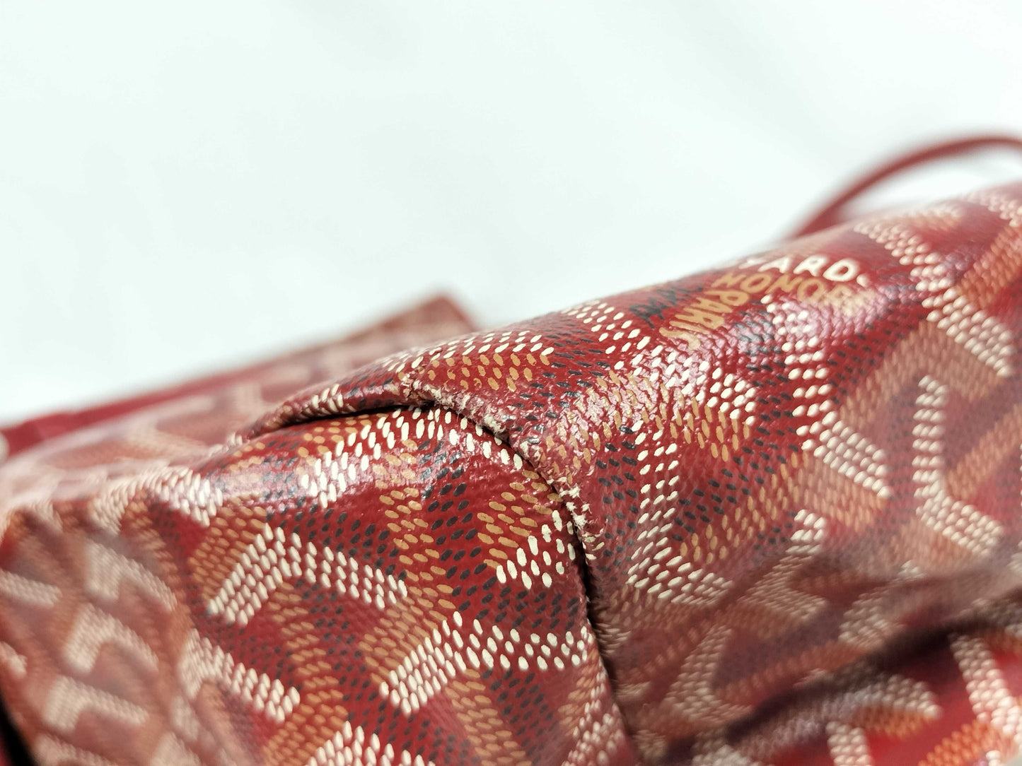 GOYARD Saint Louis PM Red Tote Bag