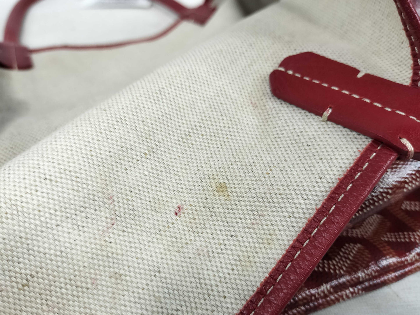 GOYARD Saint Louis PM Red Tote Bag