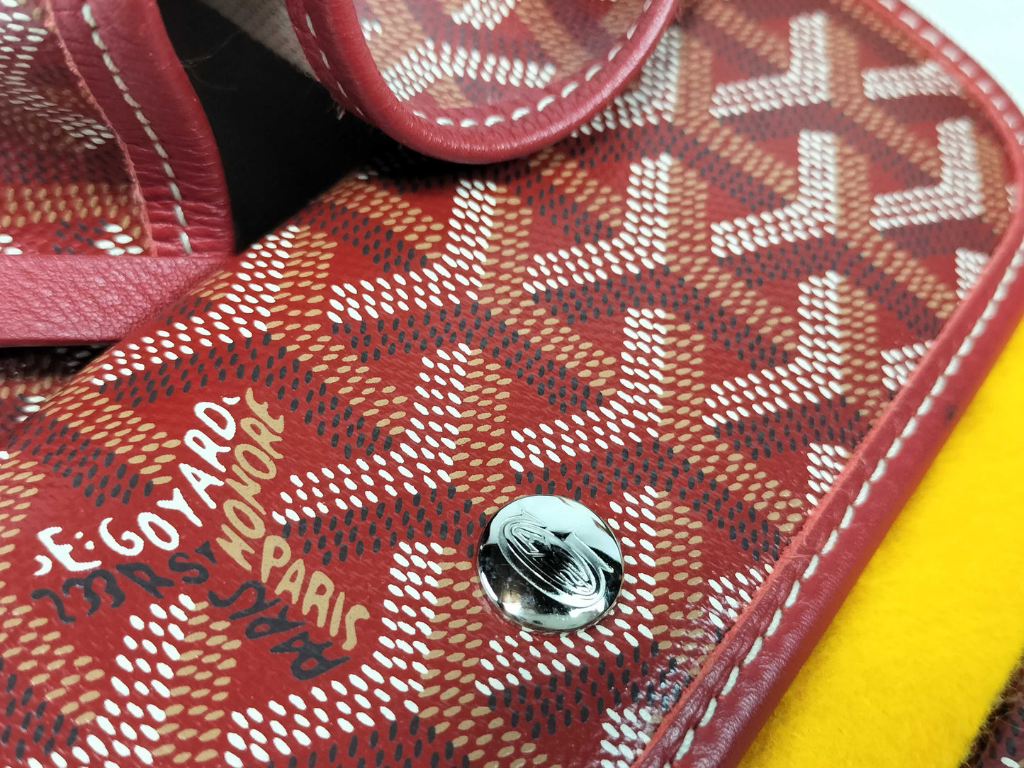 GOYARD Saint Louis PM Red Tote Bag
