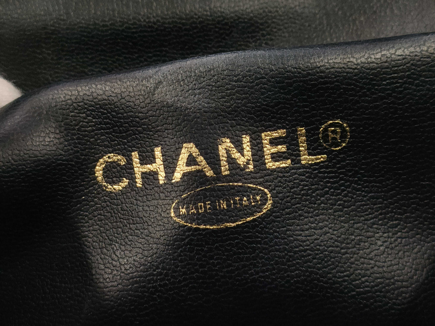 CHANEL denim vanity bag