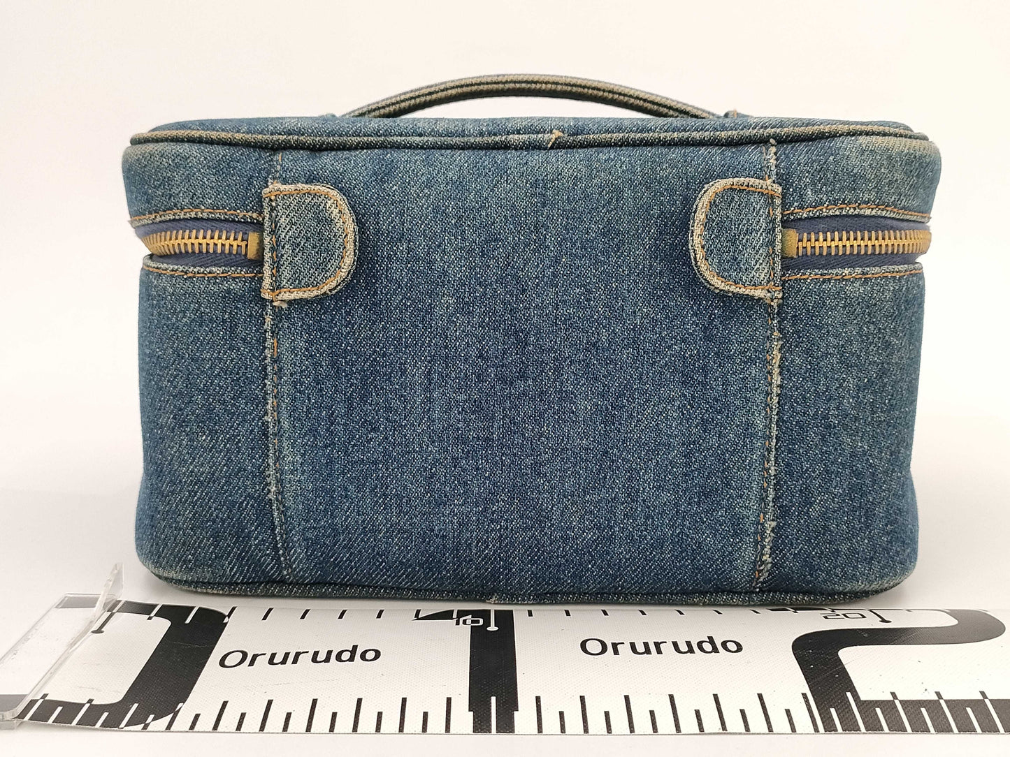 CHANEL denim vanity bag
