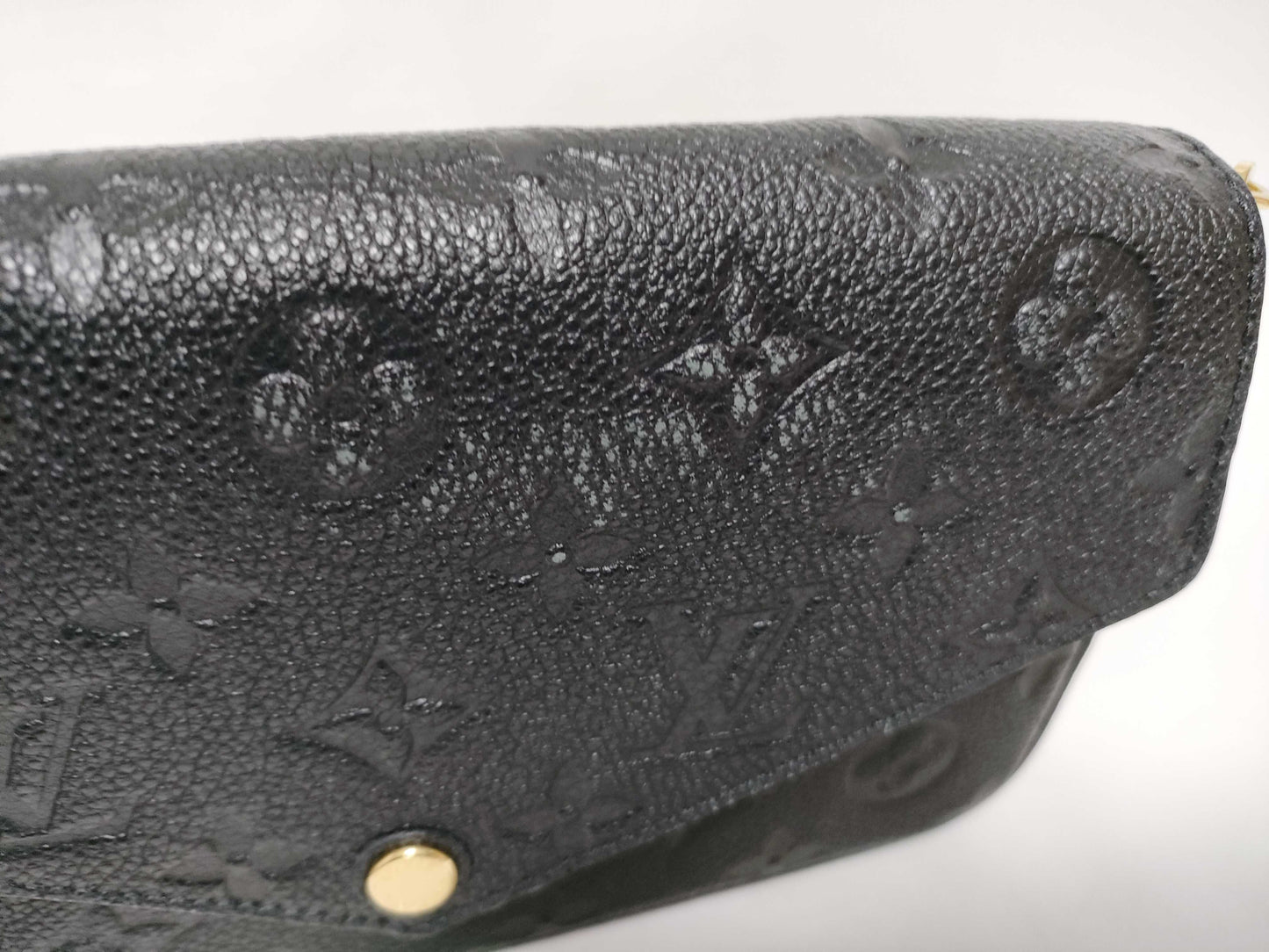 LOUIS VUITTON RFID Verified, Serial Unconfirmed, Monogram Empreinte Pochette Felicie Shoulder Bag M82477 RFID Shoulder Bag