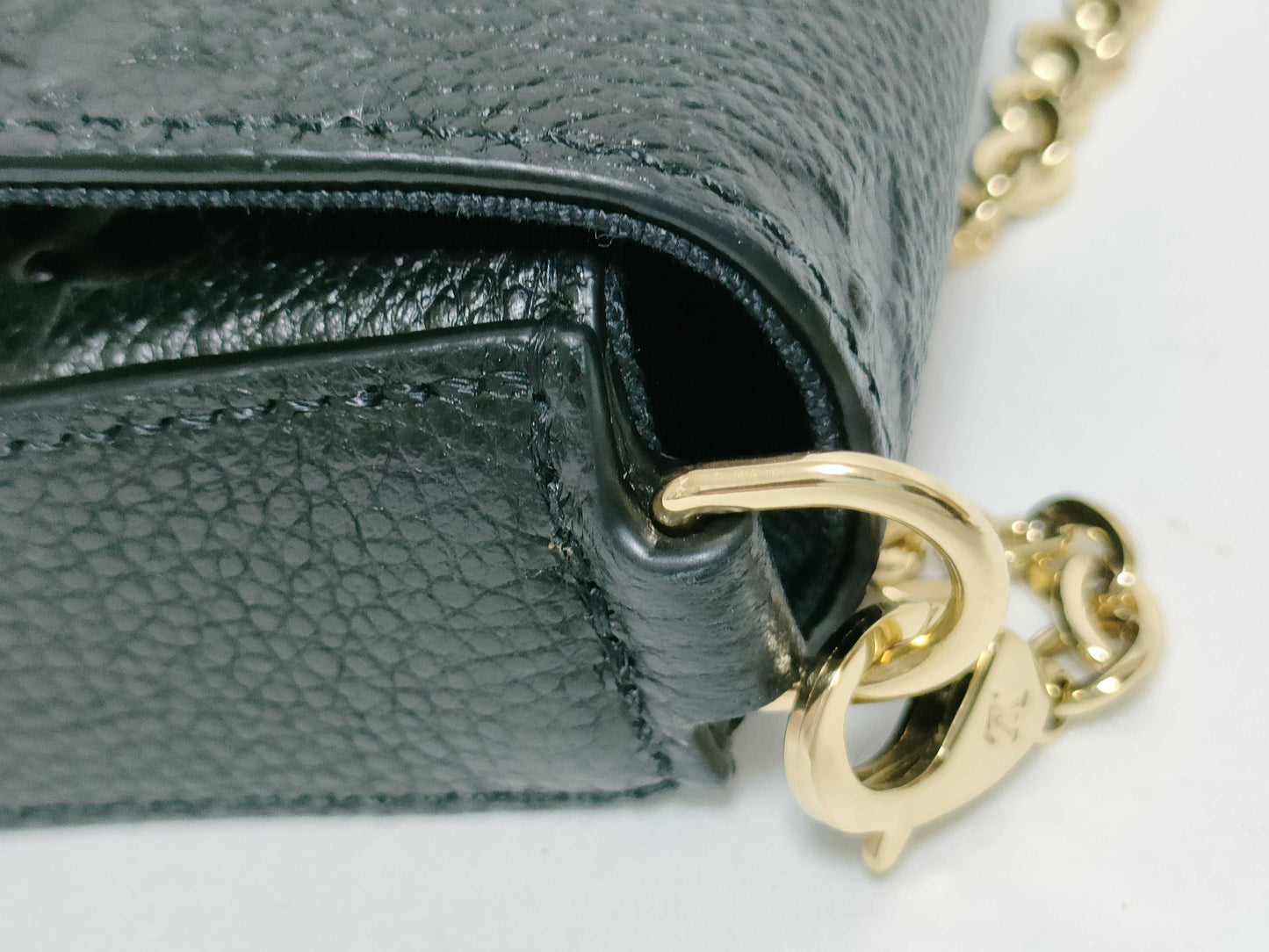 LOUIS VUITTON RFID Verified, Serial Unconfirmed, Monogram Empreinte Pochette Felicie Shoulder Bag M82477 RFID Shoulder Bag