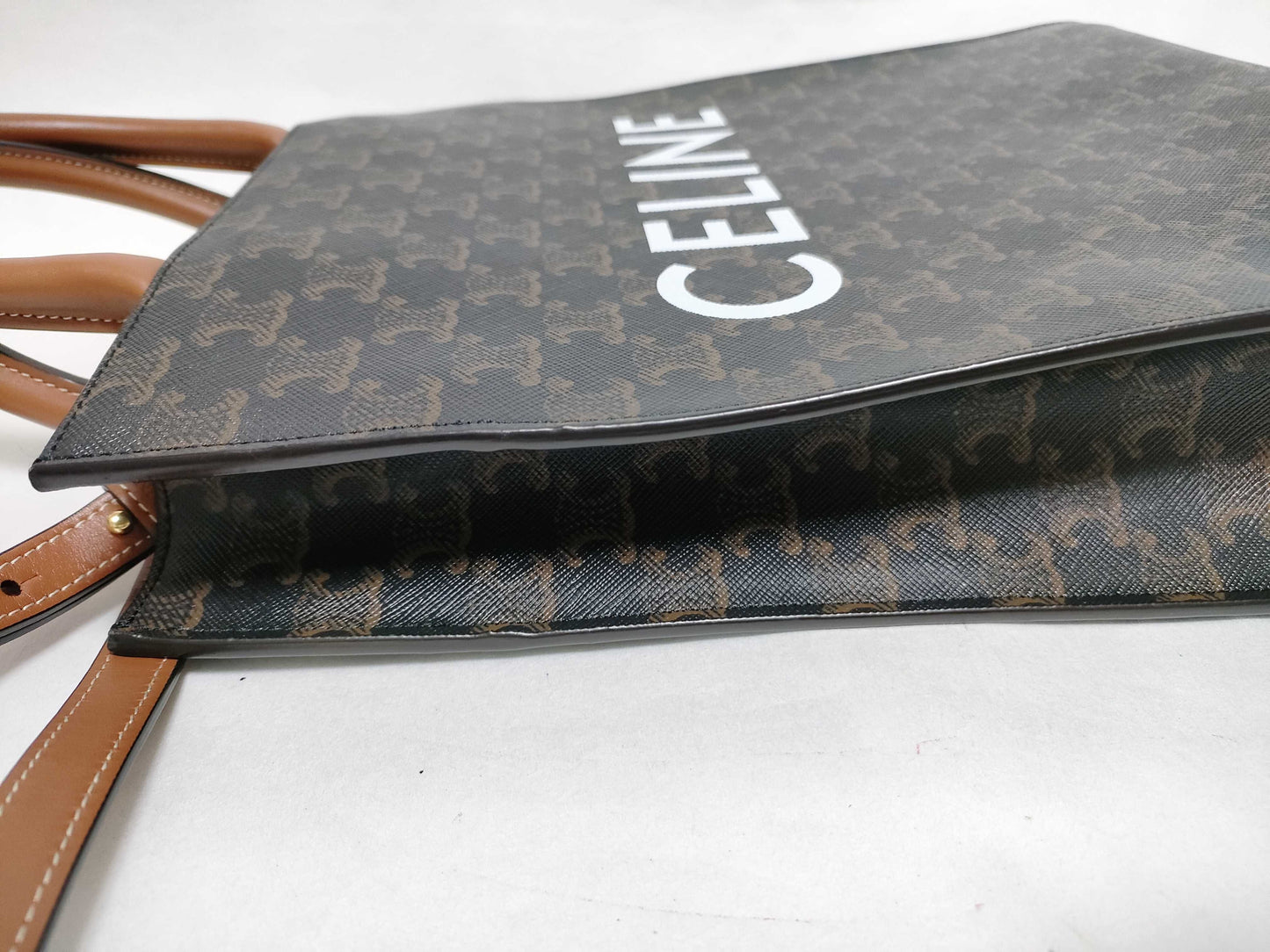 CELINE Triomphe Small Vertical Cabas Handbag Tote Bag