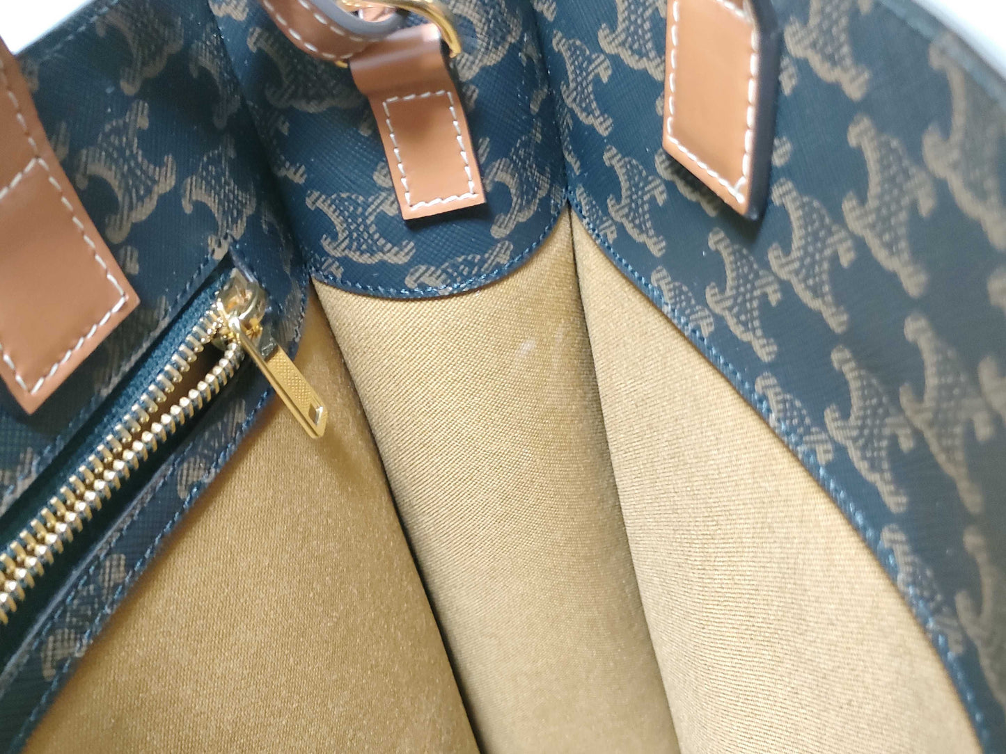 CELINE Triomphe Small Vertical Cabas Handbag Tote Bag