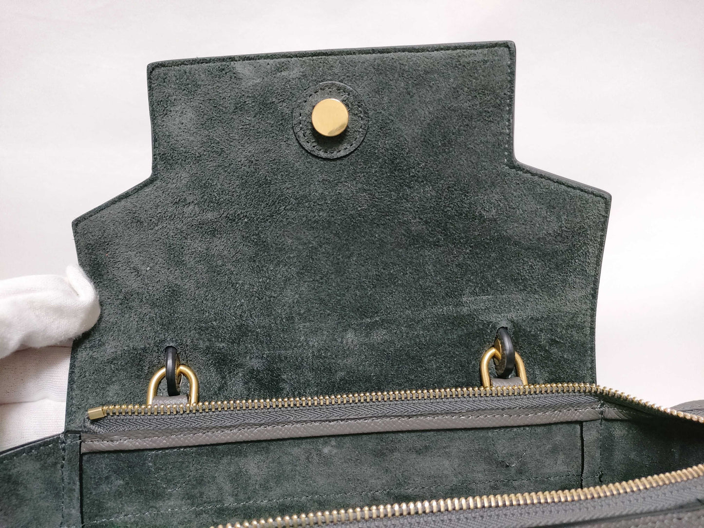 CELINE CELINE Belt Bag Micro Handbag Gray Tote Bag Handbag