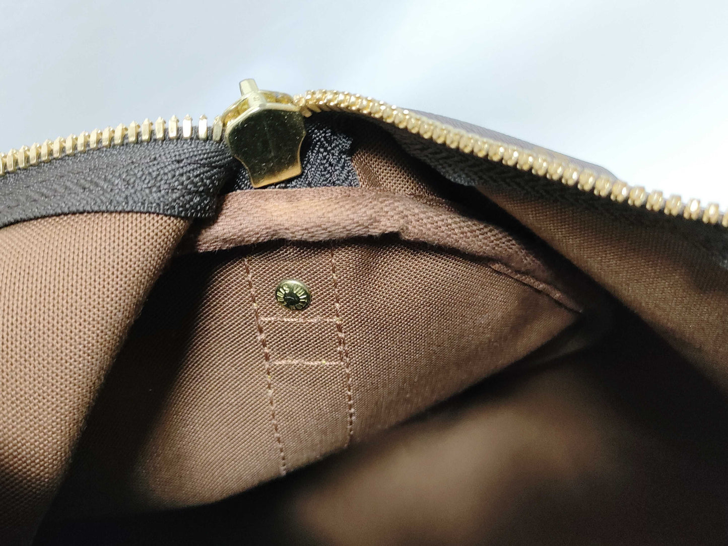 LOUIS VUITTON RFID Unverifiable Monogram Louis Vuitton Monogram Keepall Van 50 Doriere Initial Boston Bag Boston Bag