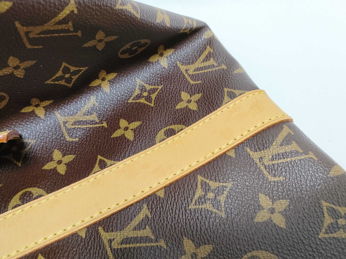 LOUIS VUITTON RFID Unverifiable Monogram Louis Vuitton Monogram Keepall Van 50 Doriere Initial Boston Bag Boston Bag