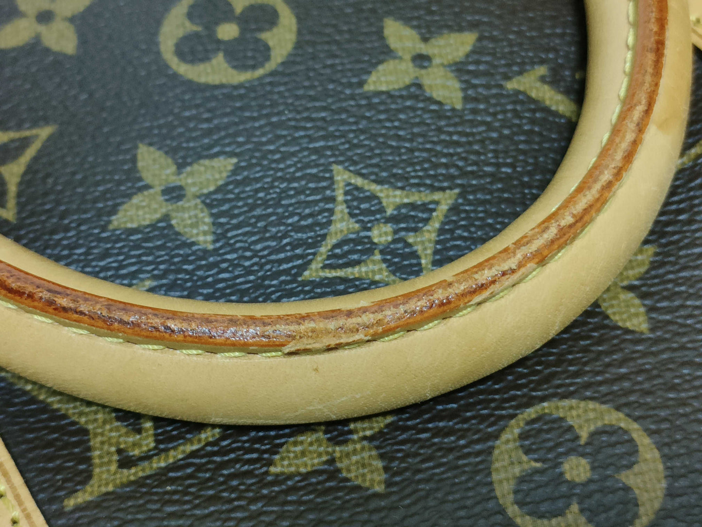 LOUIS VUITTON RFID Unverifiable Monogram Louis Vuitton Monogram Keepall Van 50 Doriere Initial Boston Bag Boston Bag