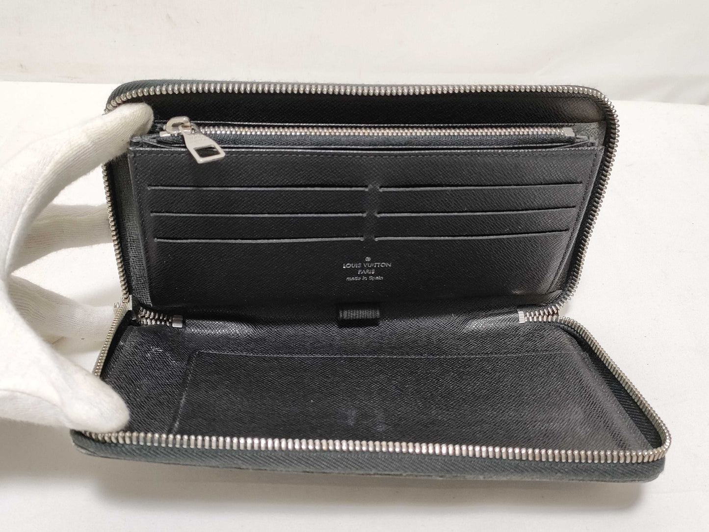 LOUIS VUITTON RFID Unverifiable CT1142 Damier LOUIS VUITTON N63077 Damier Graphite Zippy Organizer Wallet
