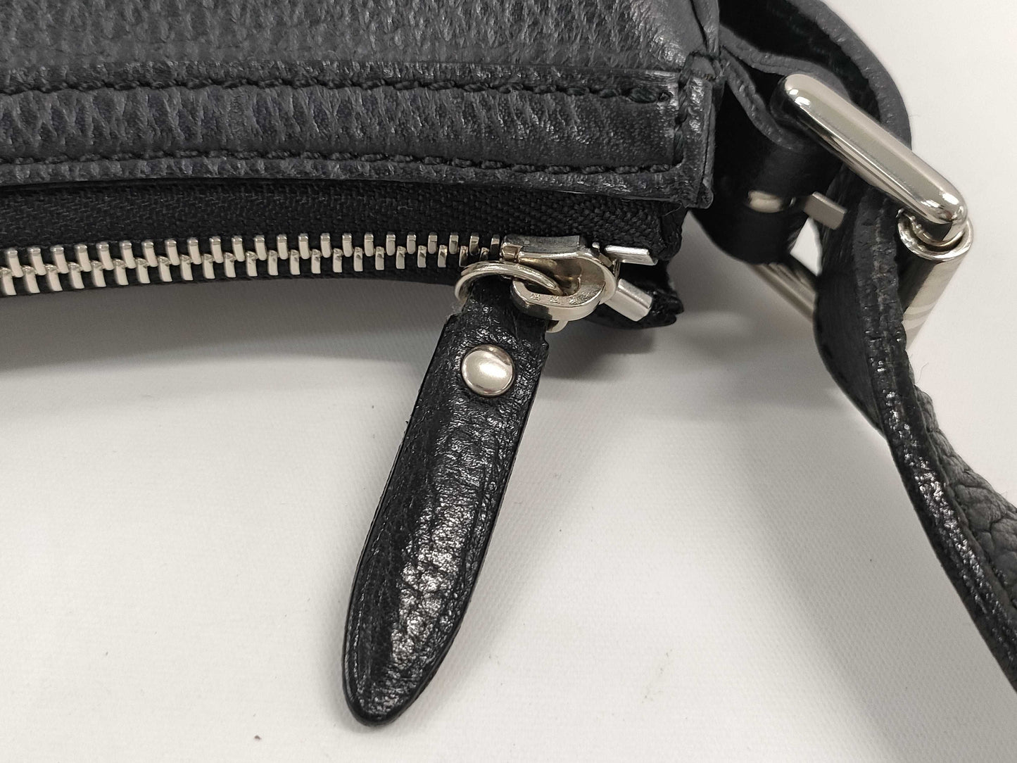 BURBERRY Black Leather Shoulder Bag