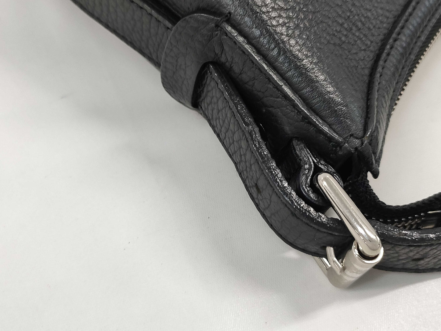 BURBERRY Black Leather Shoulder Bag