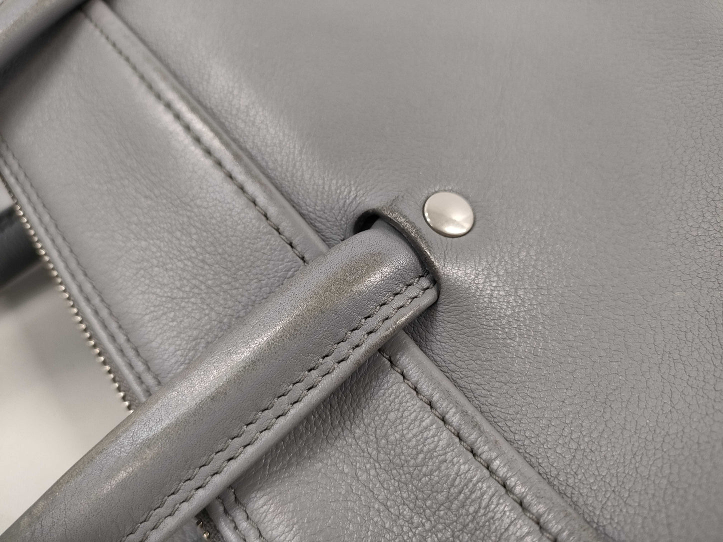 BALENCIAGA Grey Triangle Handbag