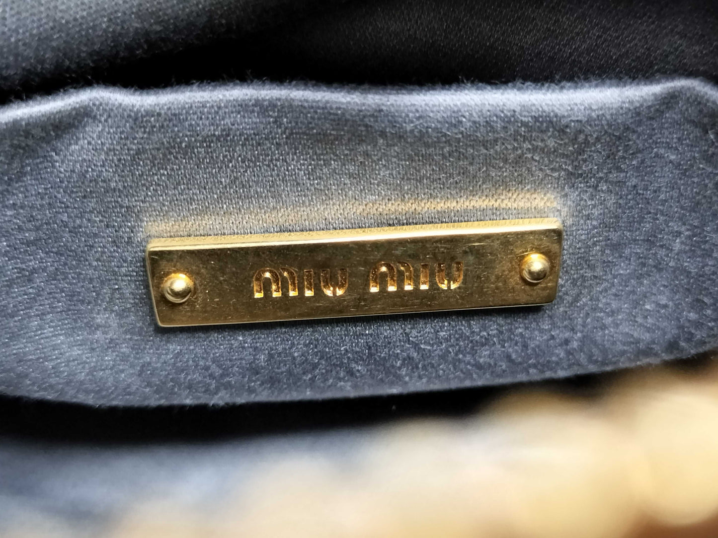 Miu Miu Clutch Beige Shoulder Bag