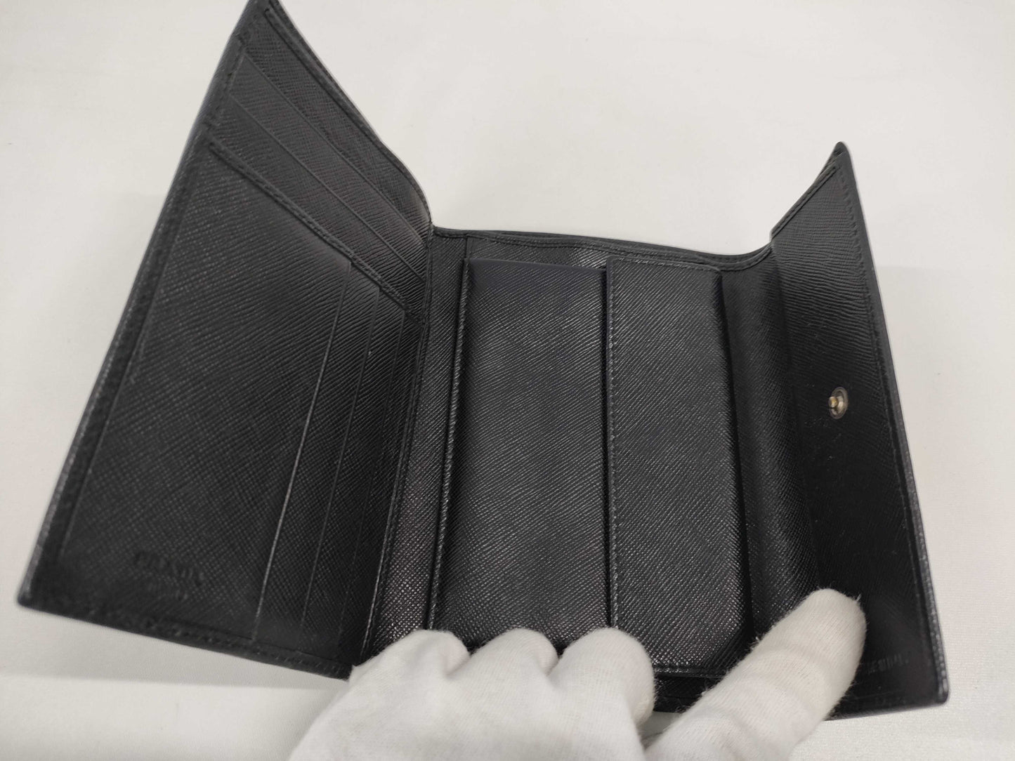 PRADA Prada Tri-fold Wallet Black Wallet