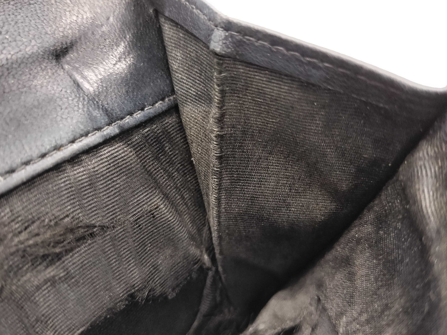 CHANEL Black Tri-fold Wallet