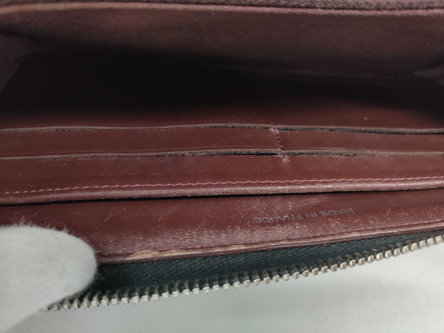 CHANEL Matelasse Round Zip Coco Long Wallet Lambskin Wallet