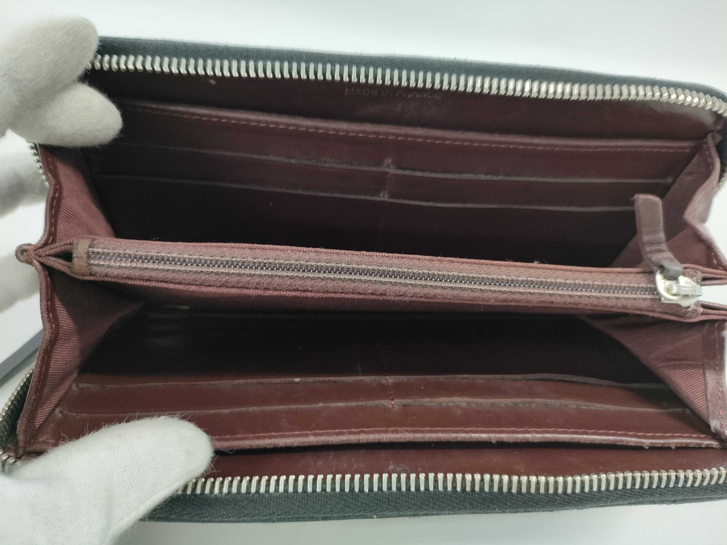 CHANEL Matelasse Round Zip Coco Long Wallet Lambskin Wallet