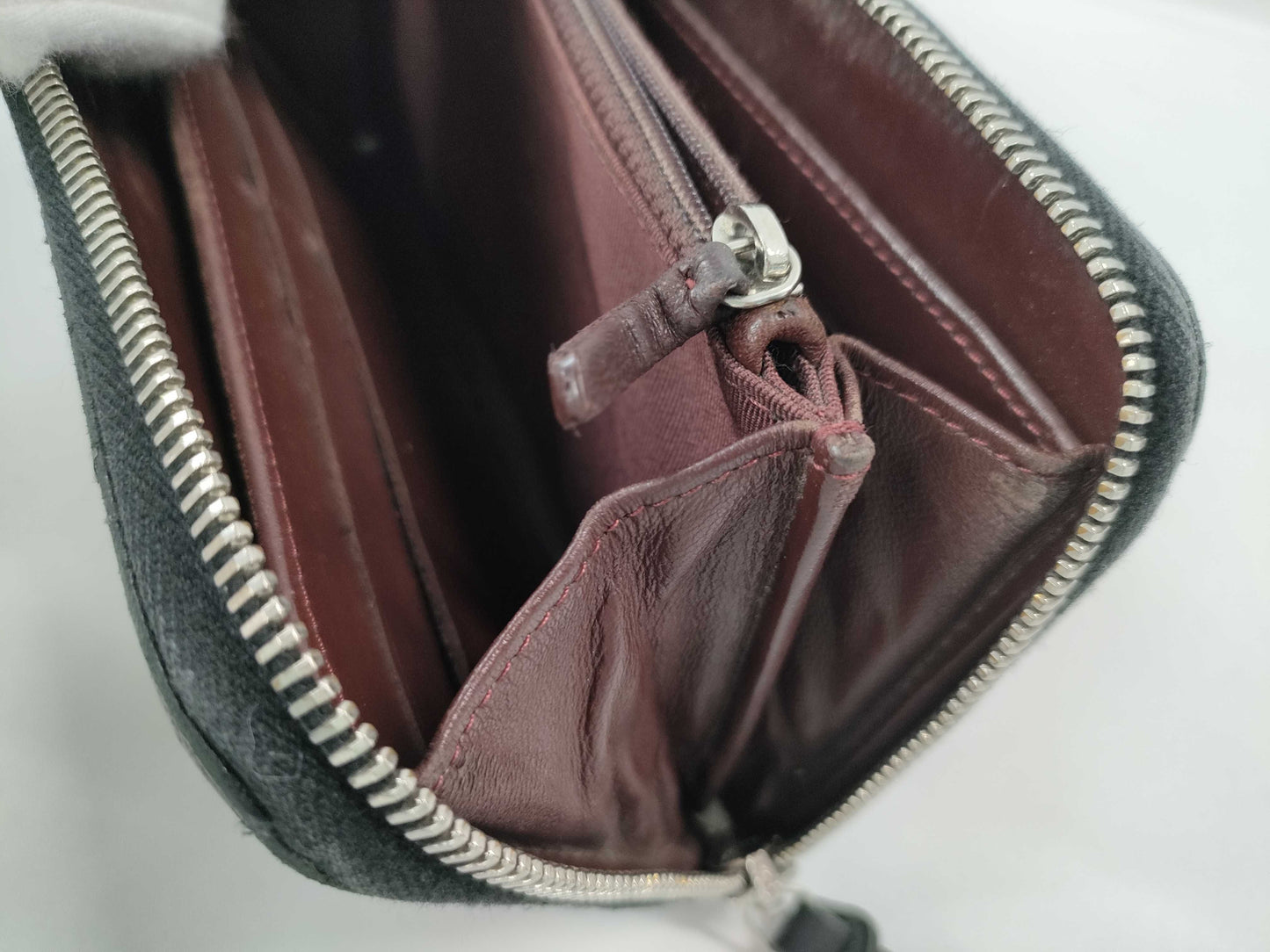 CHANEL Matelasse Round Zip Coco Long Wallet Lambskin Wallet