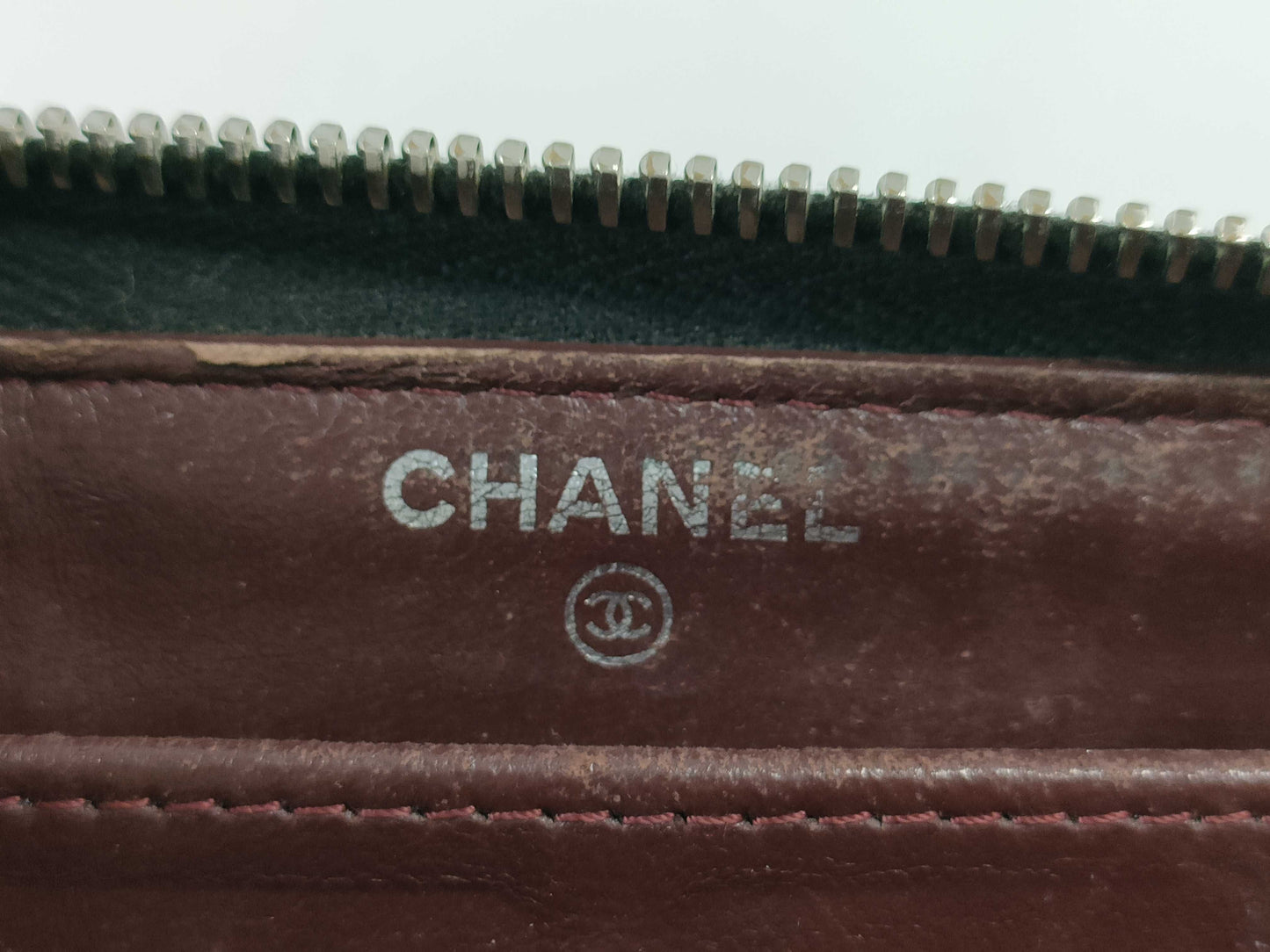 CHANEL Matelasse Round Zip Coco Long Wallet Lambskin Wallet