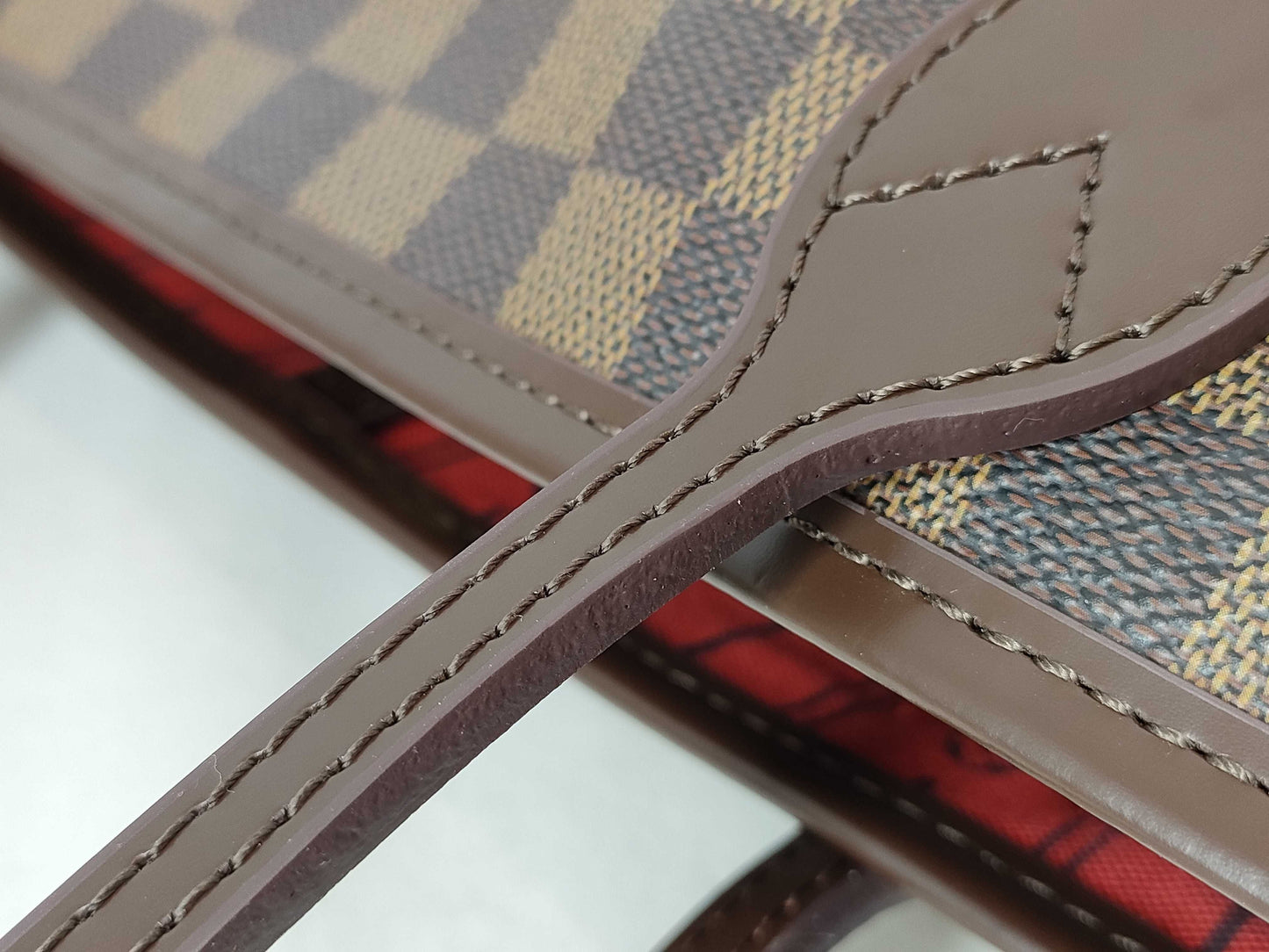 LOUIS VUITTON RFID verification failed SP5008 Damier Louis Vuitton Neverfull Damier Tote Bag