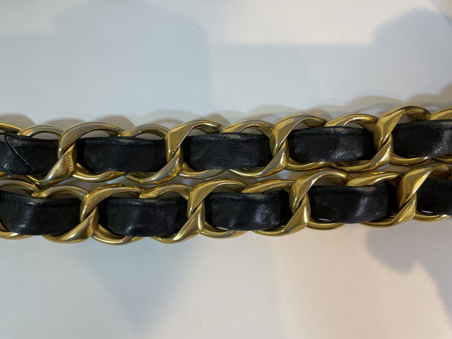 CHANEL Chain Tote Bag with Coco Mark Sticker