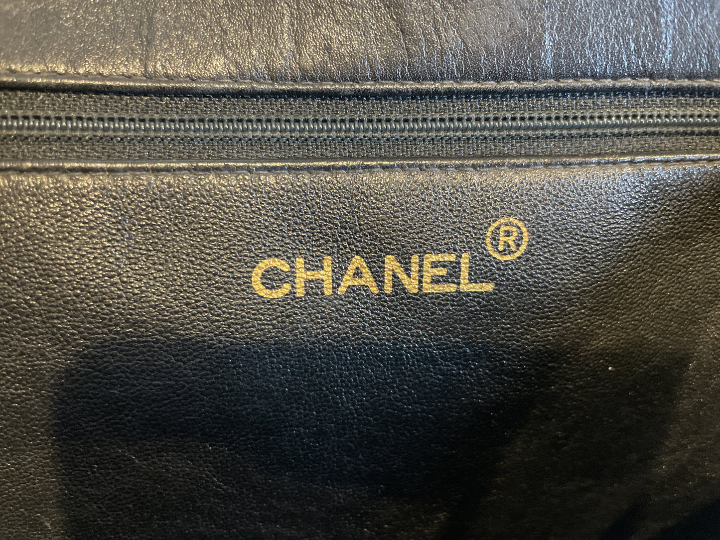 CHANEL Chain Tote Bag with Coco Mark Sticker