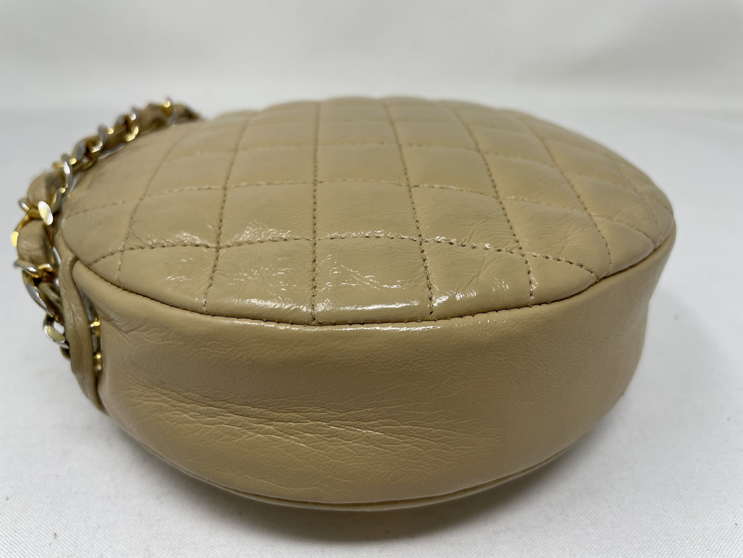 CHANEL Matelasse Coco Mark Round Shoulder Bag