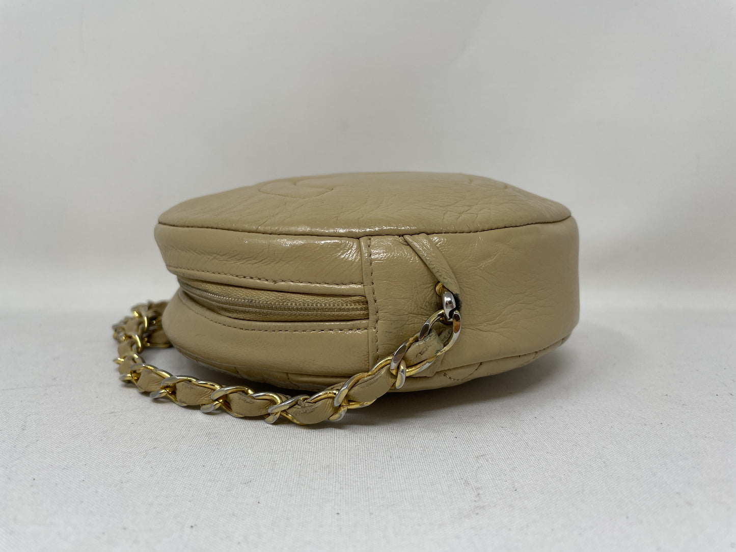 CHANEL Matelasse Coco Mark Round Shoulder Bag