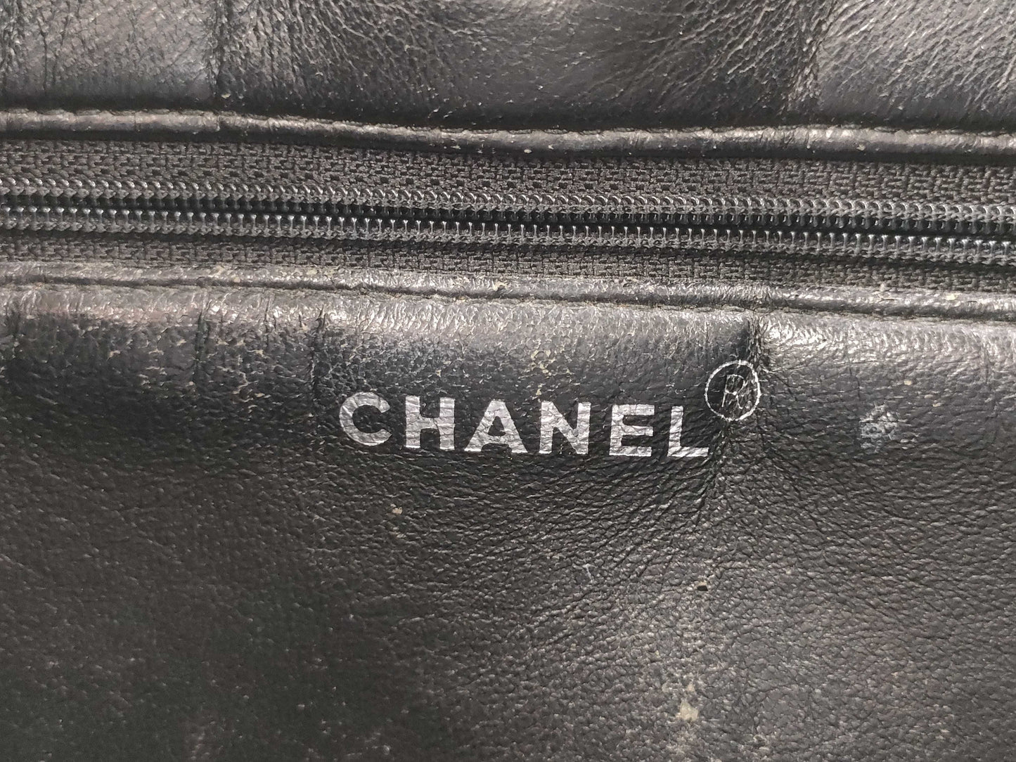 CHANEL Matelasse One-Shoulder Bag, Double-Face, Silver Hardware, Seal Included, Black Caviar Leather Shoulder Bag