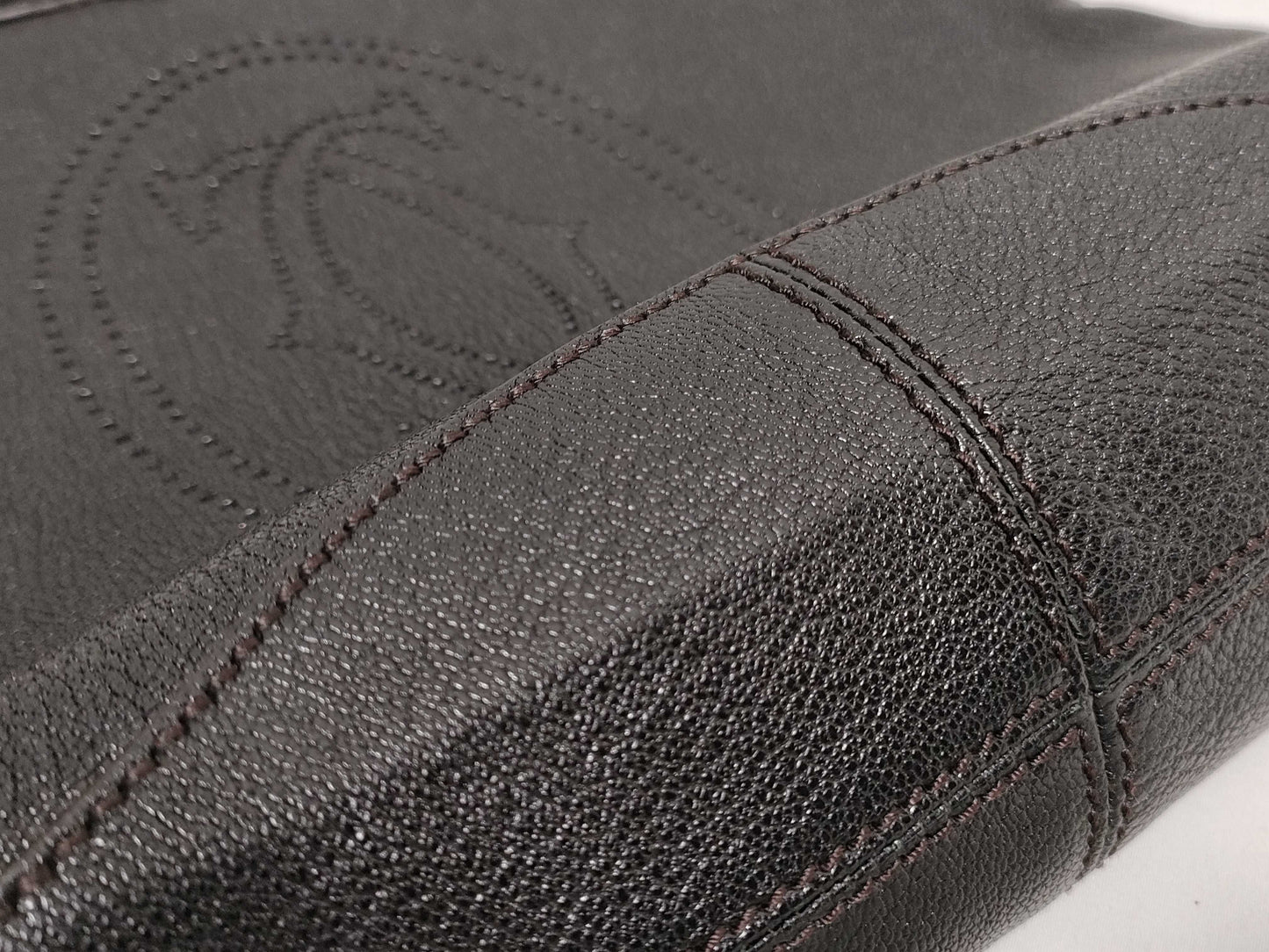 Cartier Marcello Handbag in Black Goatskin