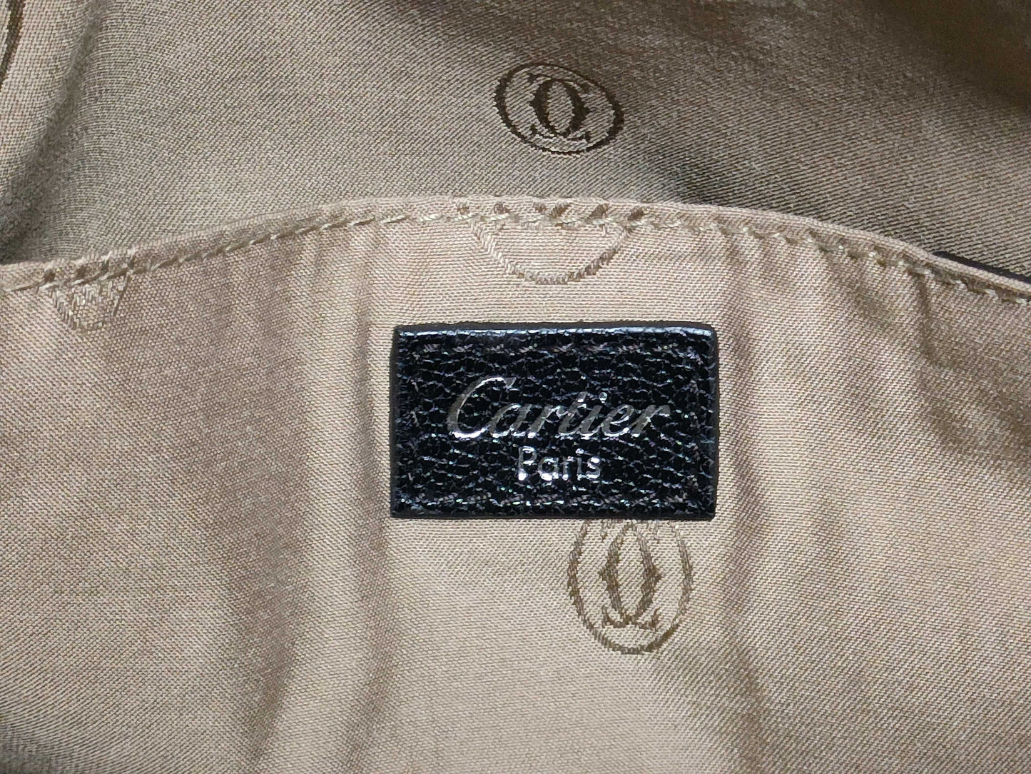 Cartier Marcello Handbag in Black Goatskin