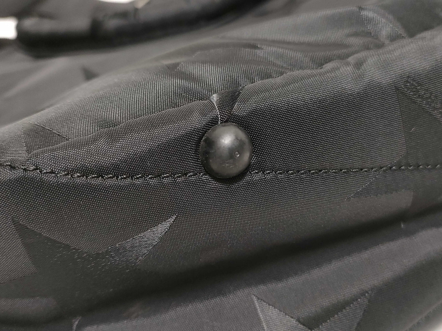 PORTER PORTER Flag 2-Way Tote Bag Star Pattern Nylon Jacquard Black Tote Bag