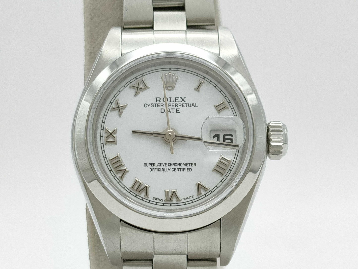 ROLEX Oyster Perpetual 79160 F677323 White Roman Women's Watch