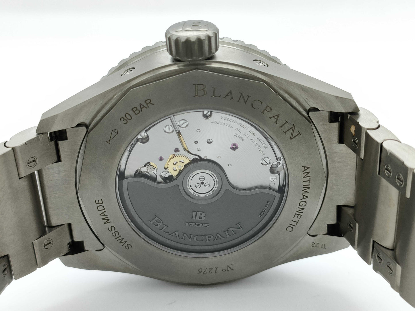Blancpain Fifty Fathoms Bathyscaphe Complete Calendar Moon Phase 5054-1210-98S 1276 Automatic Men's Watch