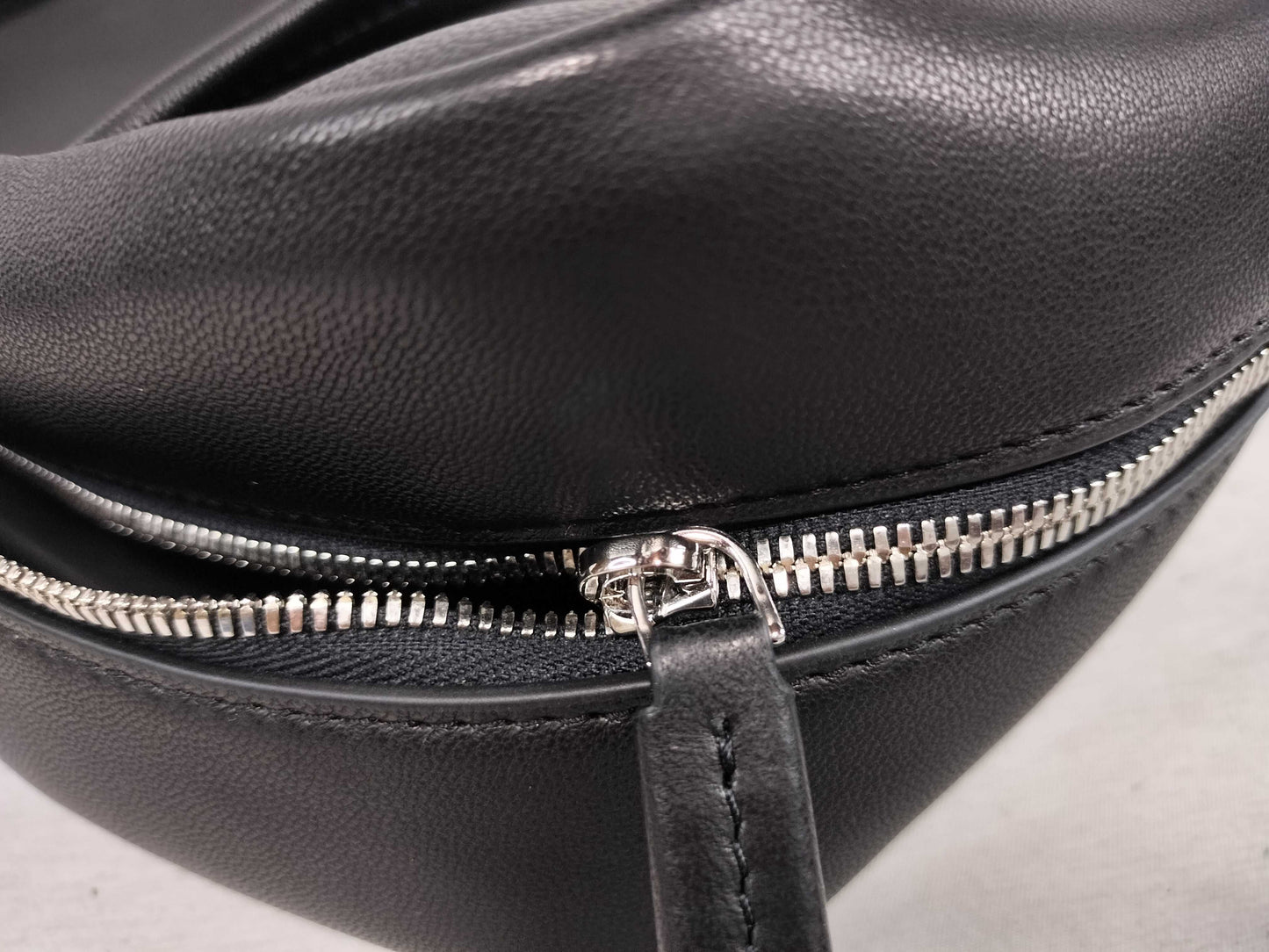 THE ROW Astra Bowling Bag in Nappa Leather, Black Shoulder Bag
