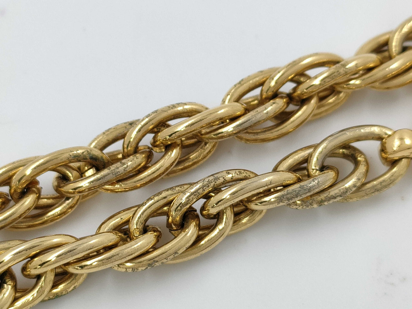 CHANEL Gold Logo Necklace