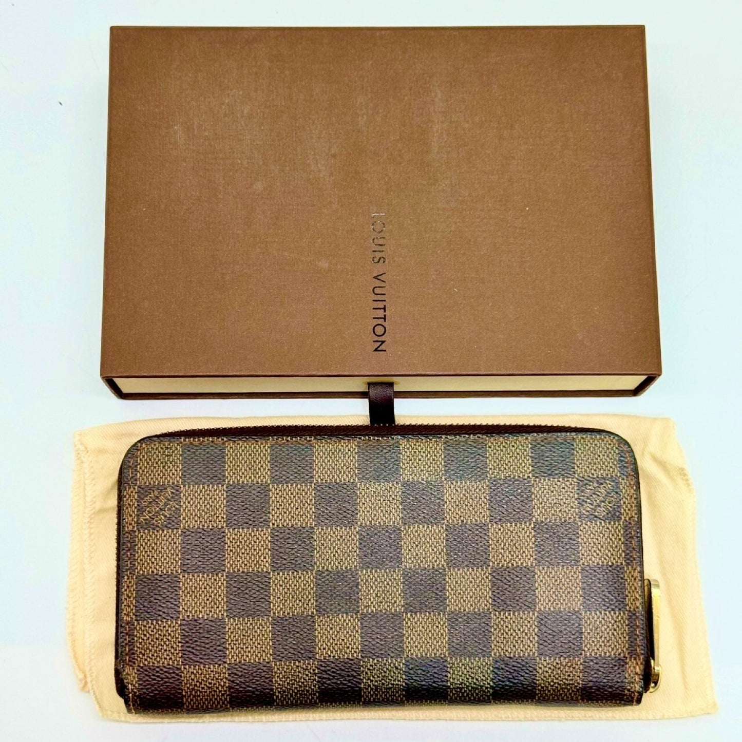 LOUIS VUITTON Damier Zippy Wallet Long Wallet CA4007 Wallet