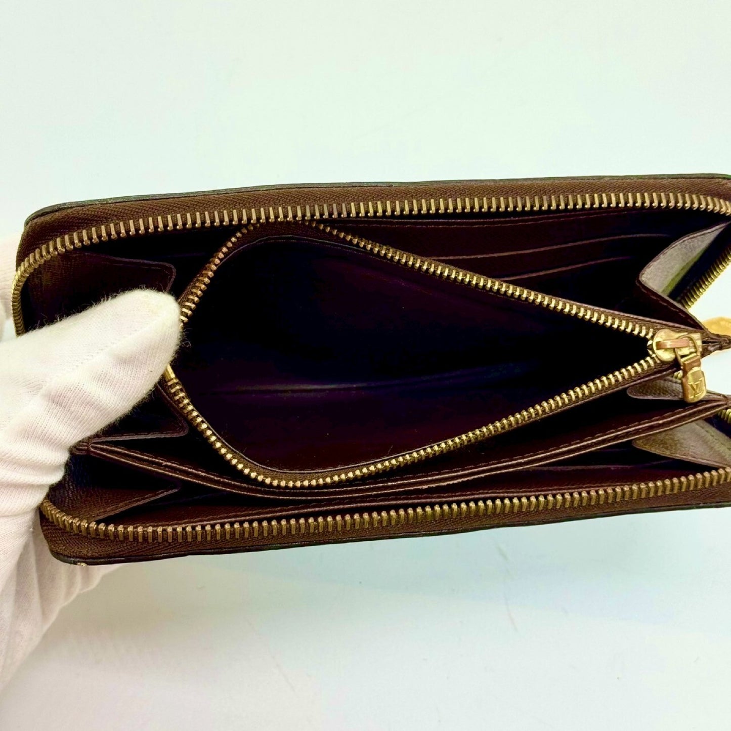 LOUIS VUITTON Damier Zippy Wallet Long Wallet CA5028 Wallet