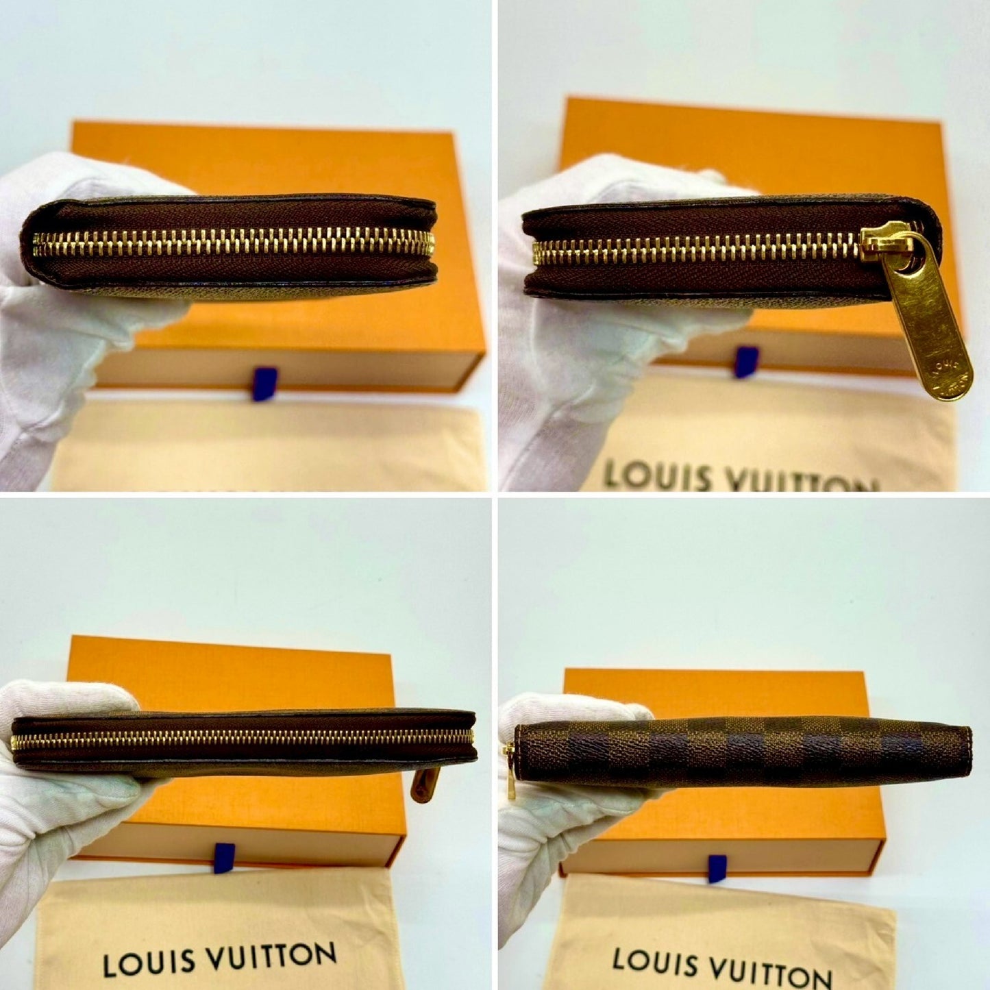 LOUIS VUITTON Damier Zippy Wallet Long Wallet GI0123 Wallet