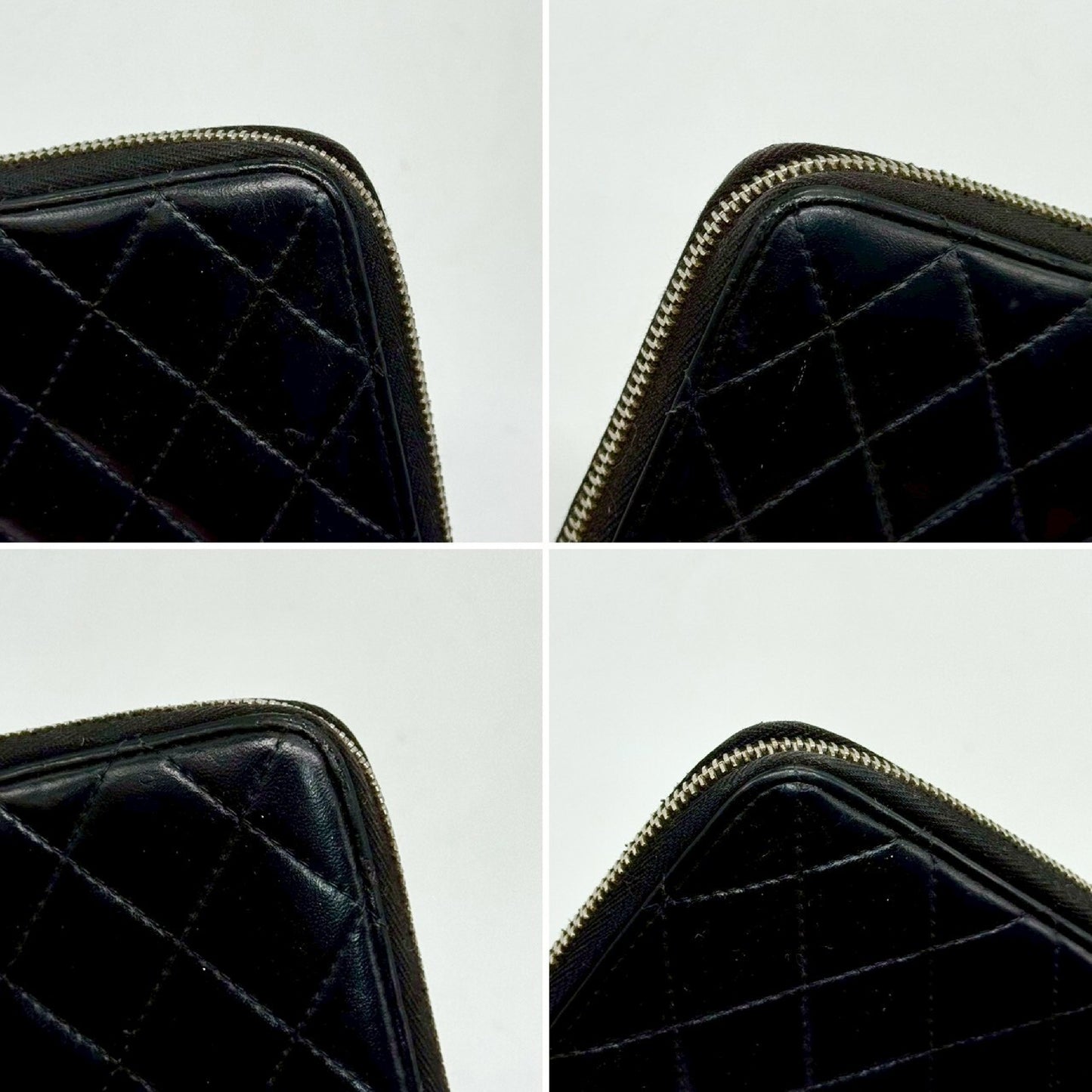CHANEL Matelasse Lambskin Round Zip Long Wallet 15601568 Wallet