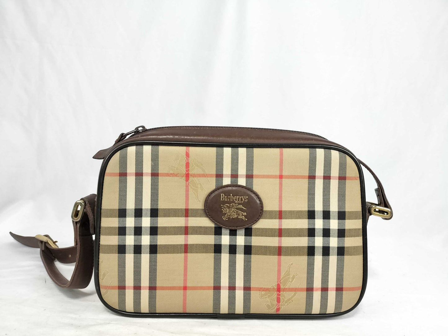 Burberry Shadow Horse Check Shoulder Bag