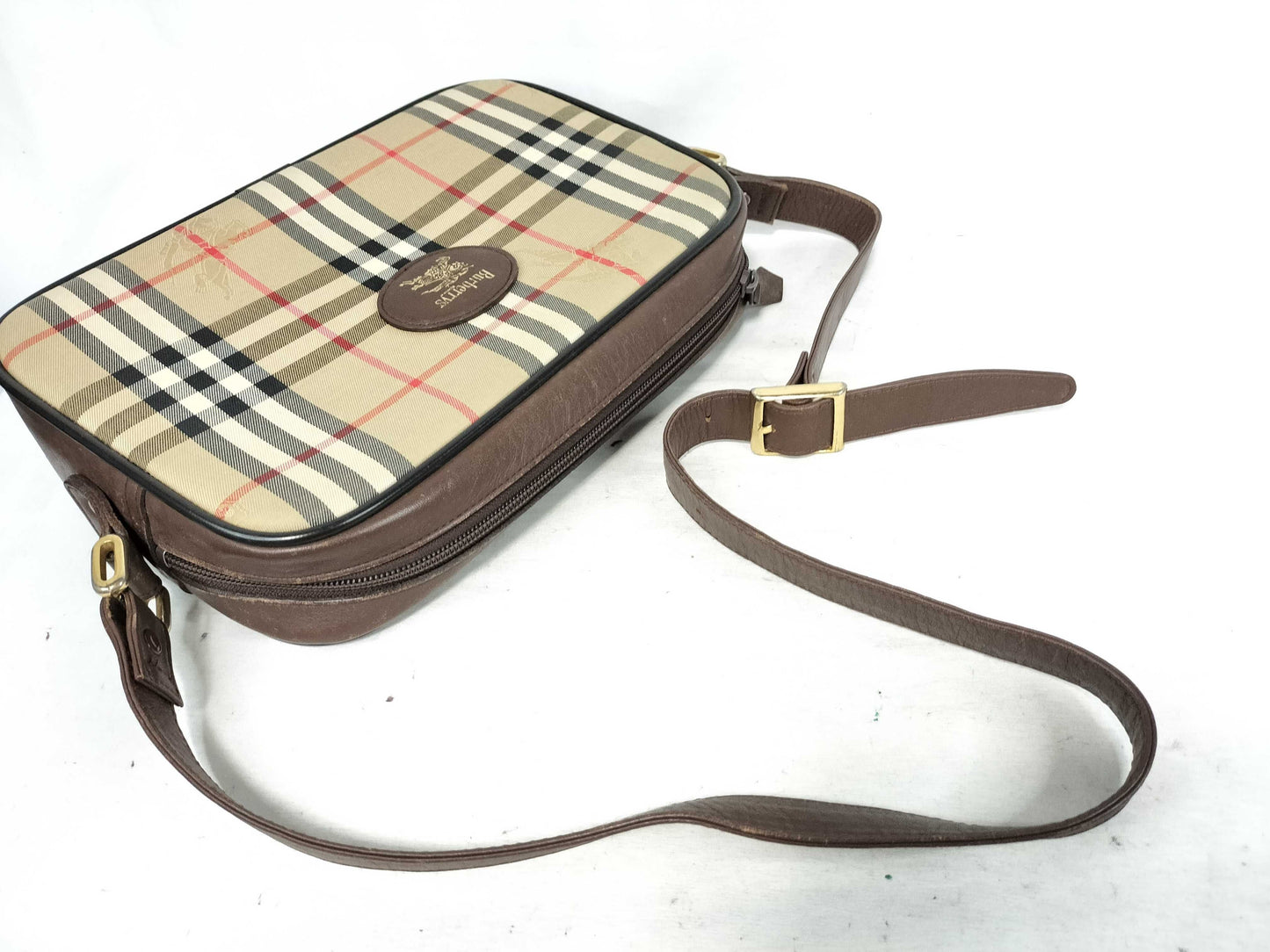 Burberry Shadow Horse Check Shoulder Bag