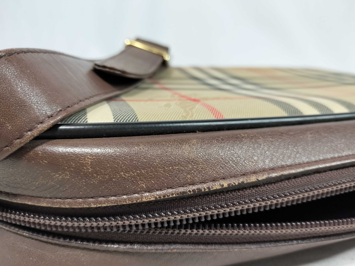 Burberry Shadow Horse Check Shoulder Bag