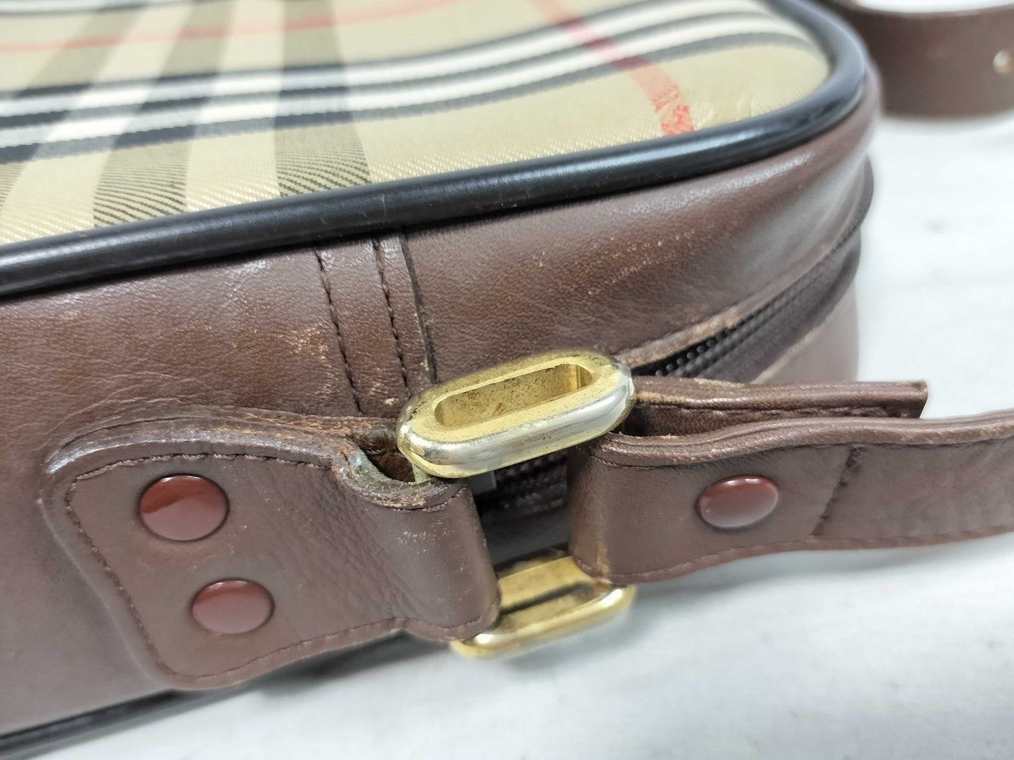 Burberry Shadow Horse Check Shoulder Bag