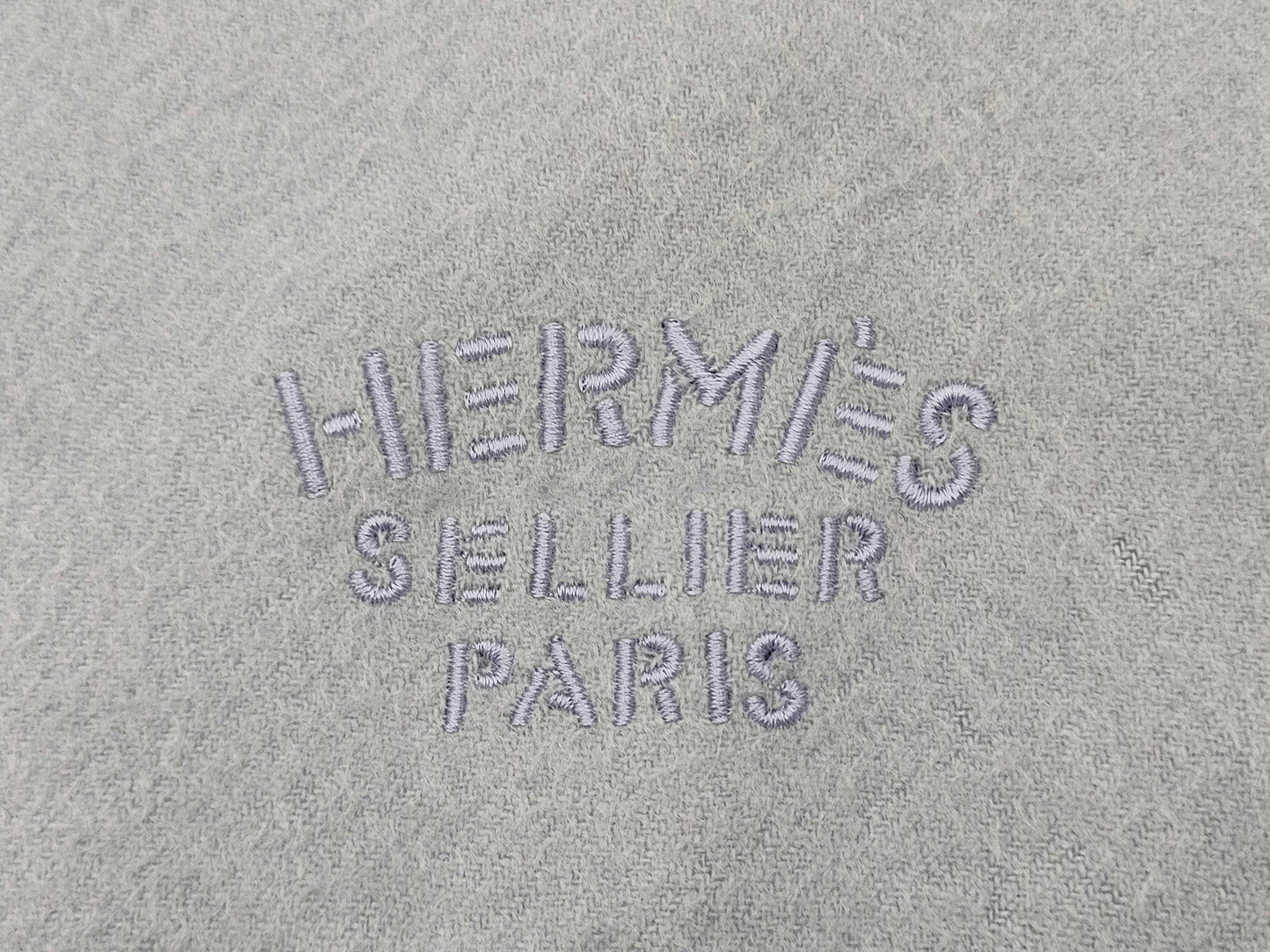 HERMES Large Cashmere Double Scarf/Blanket with Tags Other Accessories