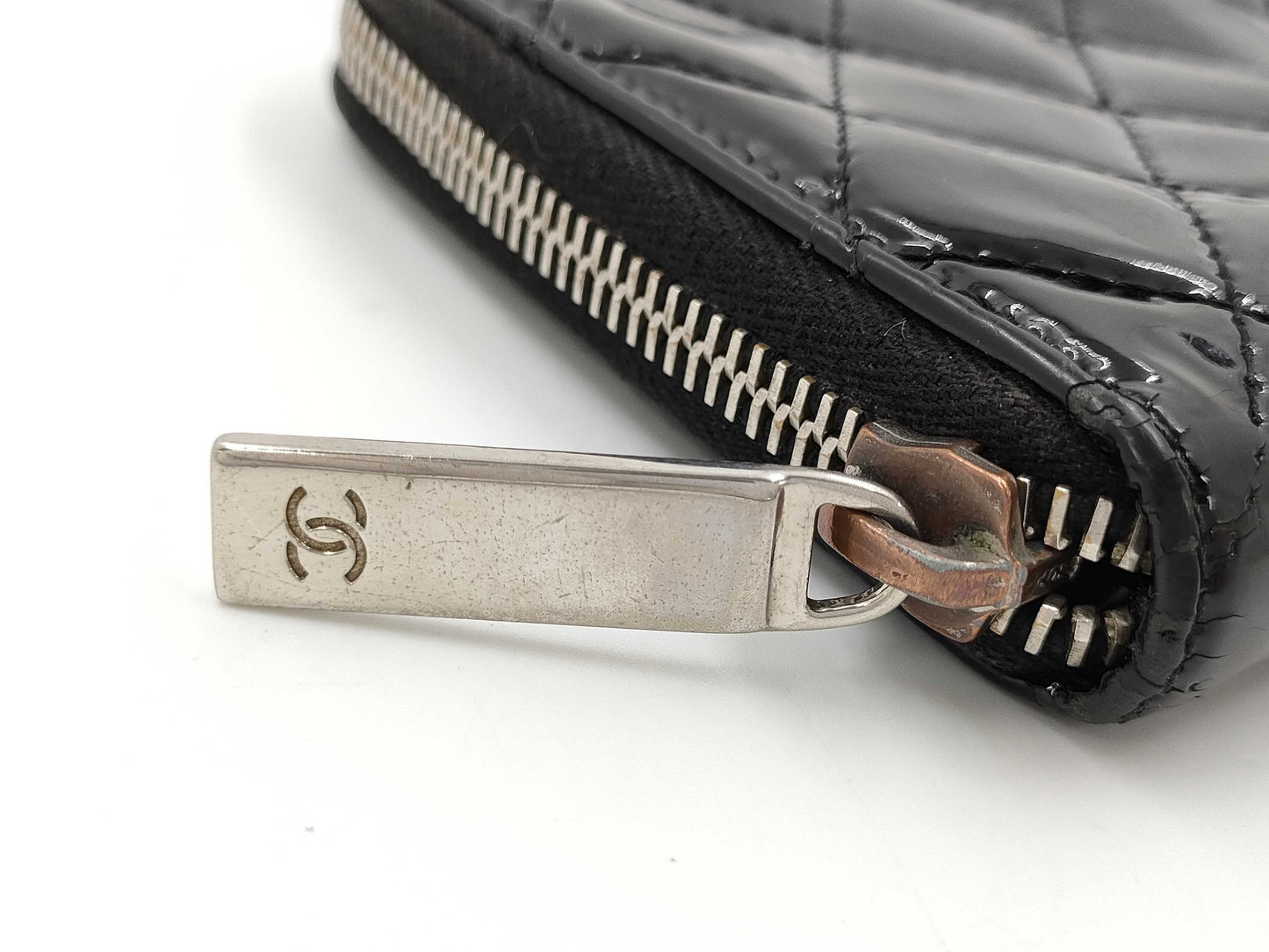 CHANEL Chanel Enamel Round Long Wallet